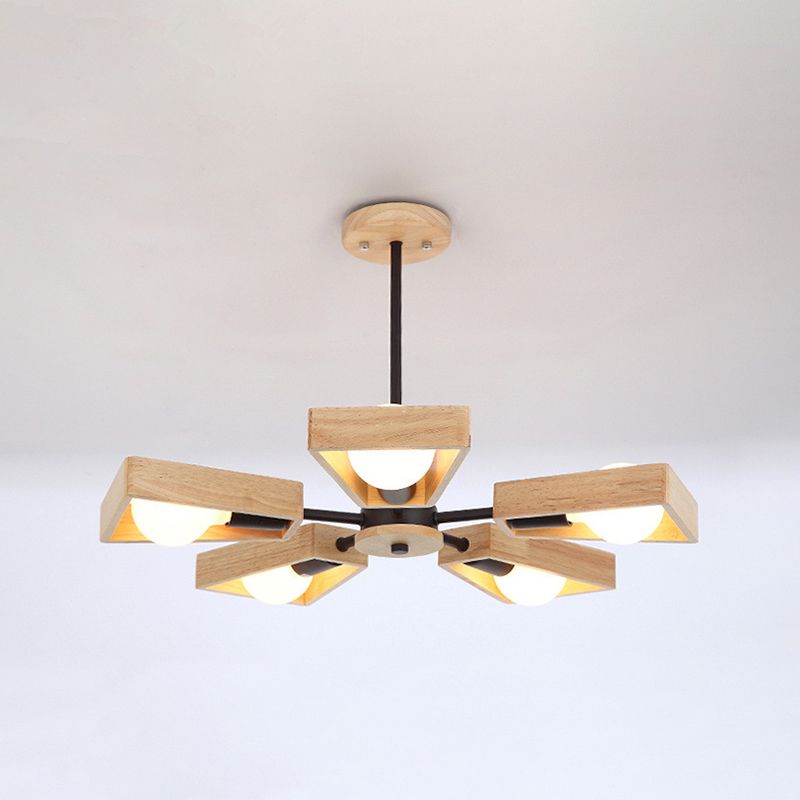 Holz Sputnik Kronleuchter