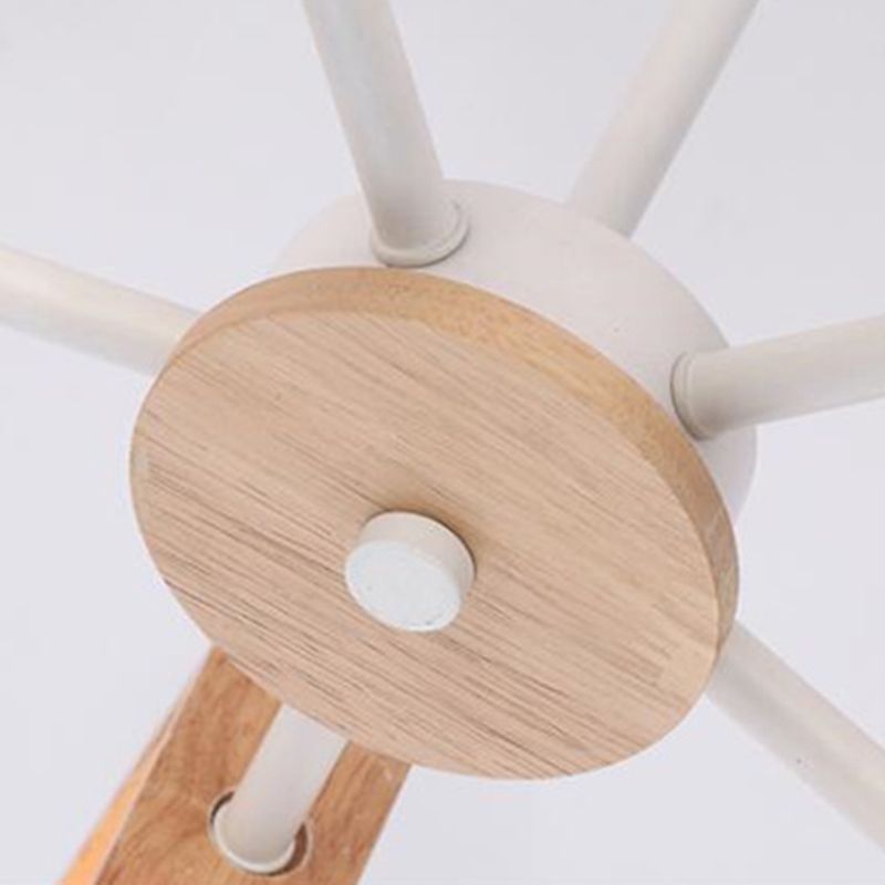 Holz Sputnik Kronleuchter