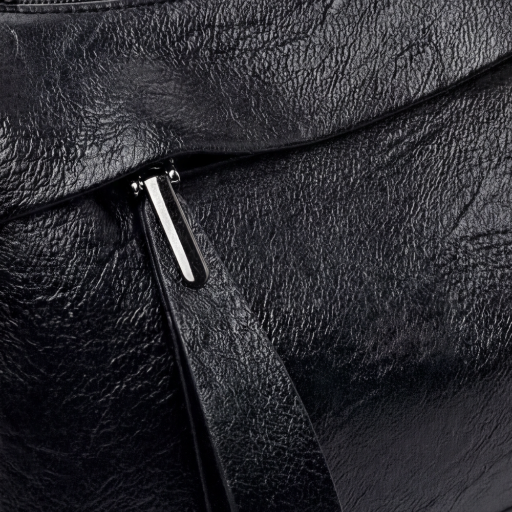 Weiche Kunstleder-Crossbody-Bag – 3 Fächer