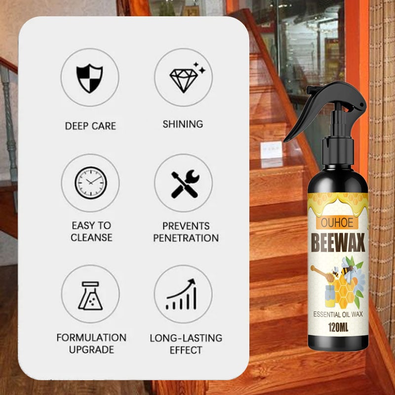 Bienenwachs Holzpflege-Spray – Natürlicher Glanz ohne aggressive Chemikalien