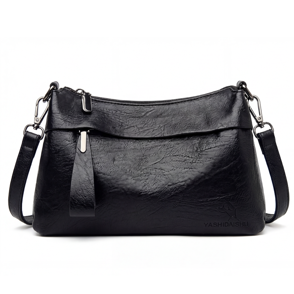 Weiche Kunstleder-Crossbody-Bag – 3 Fächer