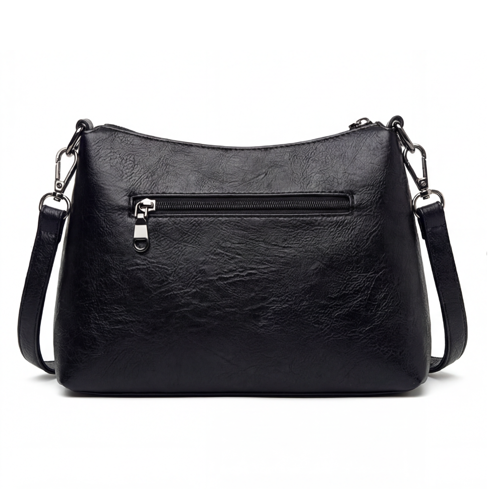 Weiche Kunstleder-Crossbody-Bag – 3 Fächer