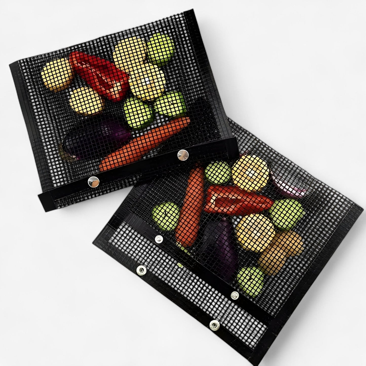 Antihaft-Grillbeutel aus Netzgewebe 3er-Set – Sauber Grillen ohne Aufwand