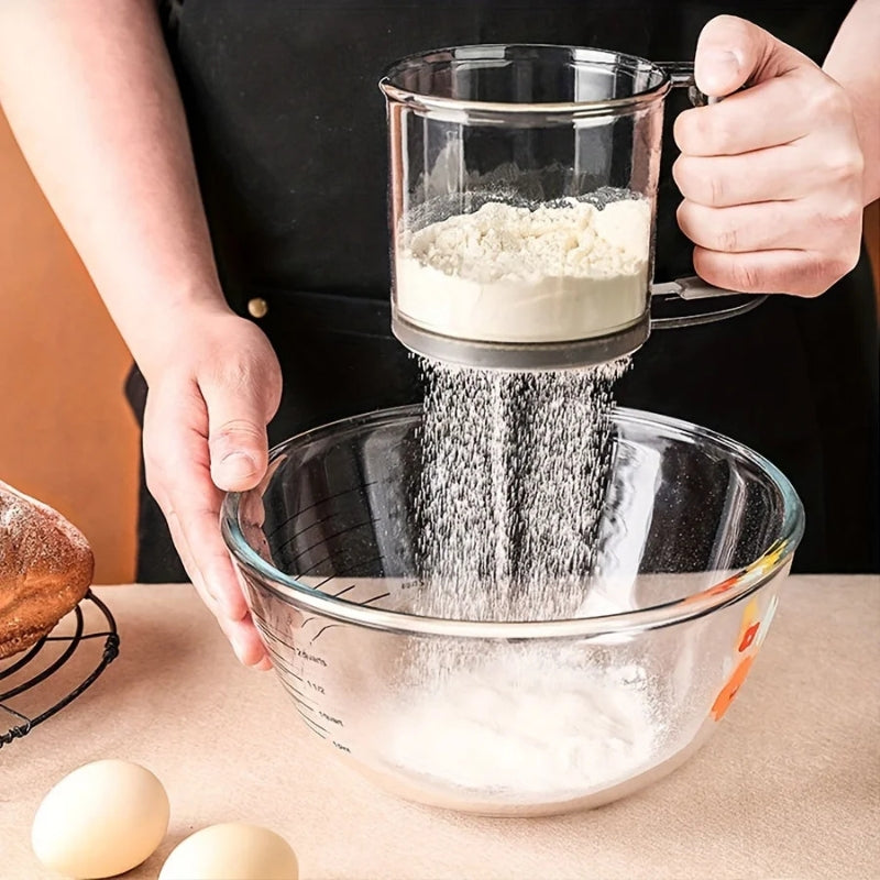 Mehlsieb mit Quetschgriff – 250 ml Backsieb