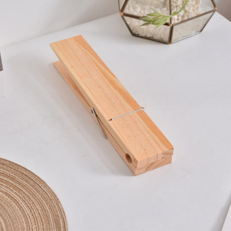Holz-Handtuchhalter mit Klammer