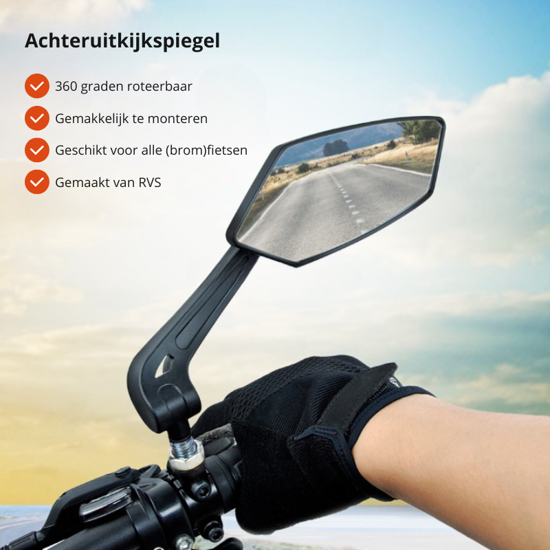 Verstellbarer Fahrradspiegel mit 360°-Drehung – Universelle Lenkerhalterung