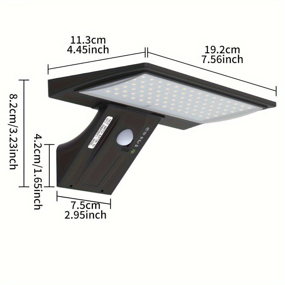 Solar-LED-Wandleuchte mit Bewegungsmelder & Fernbedienung