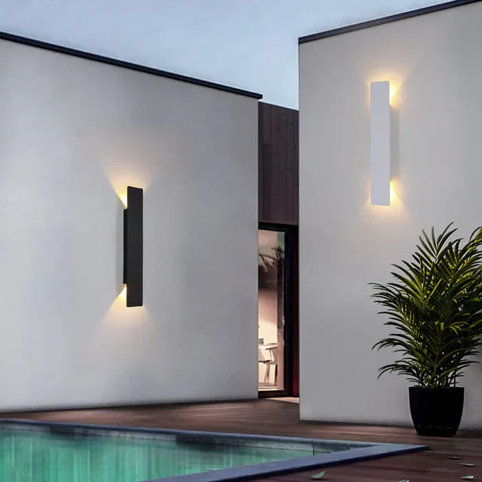 Außen-LED-Wandleuchte mit Auf-Ab-Licht – Wetterfest IP65