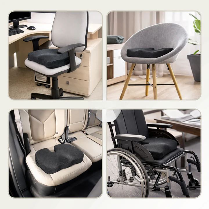 Ergonomisches Memory-Foam-Sitzkissen mit rutschfester Unterseite