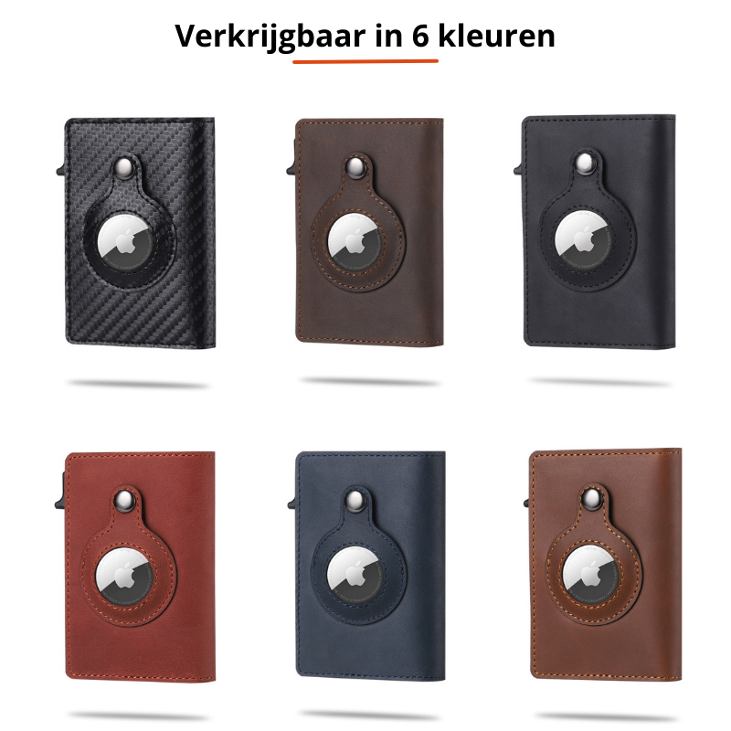 Schlanker Kartenhalter mit integriertem AirTag-Fach