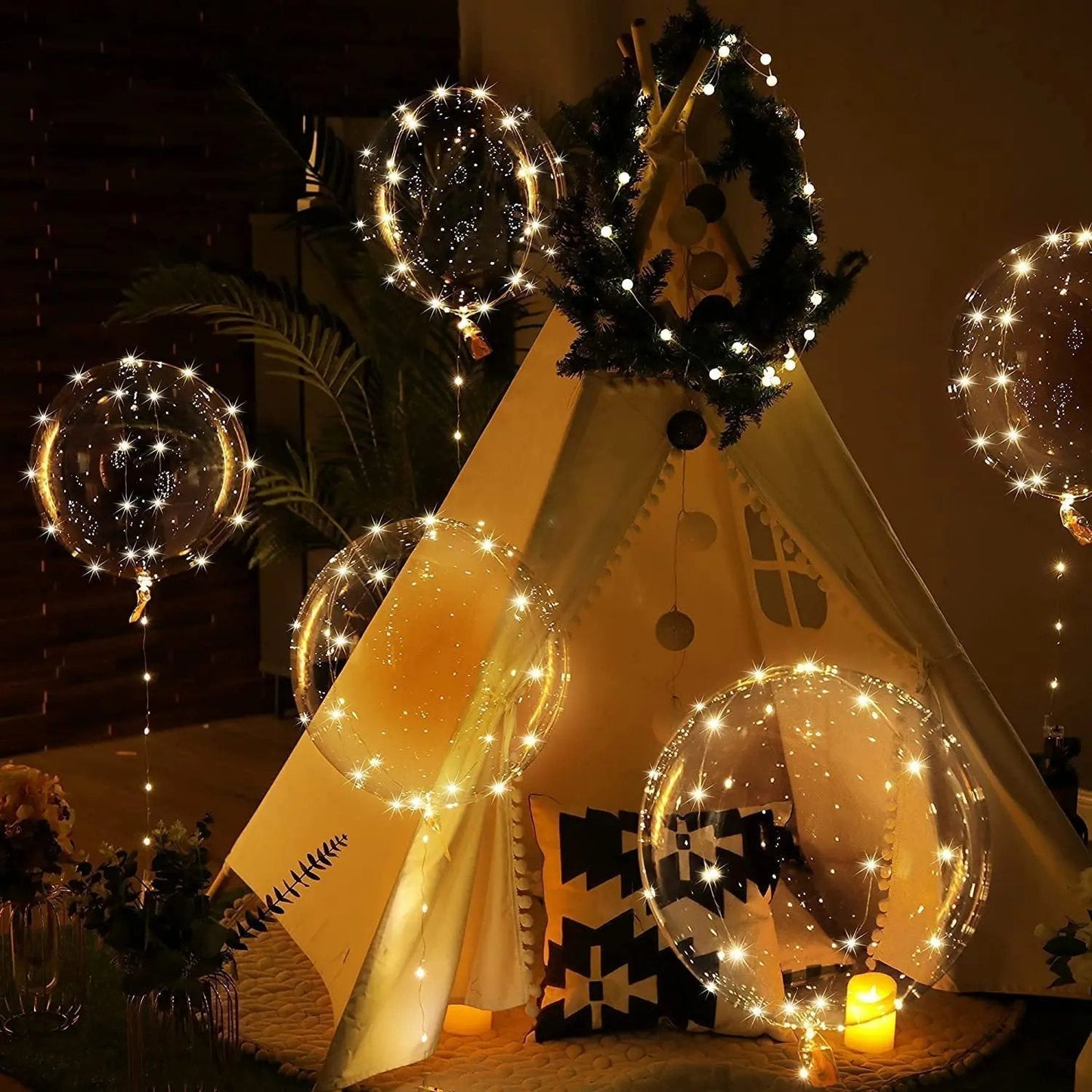 LED-Ballon-Set mit 10 Stück – Warmes Leuchten für jeden Anlass