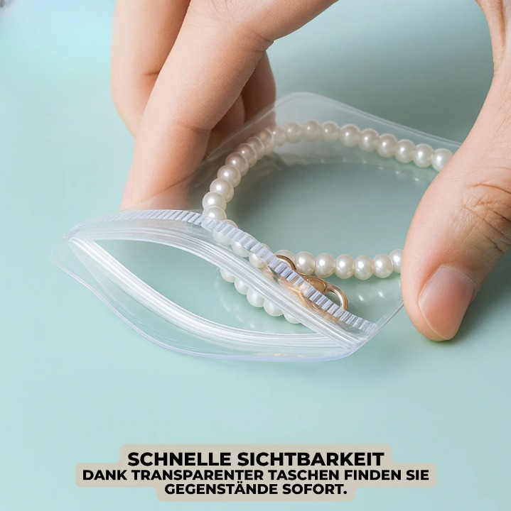 Schmuck-Organizer-Buch mit 30 transparenten Taschen