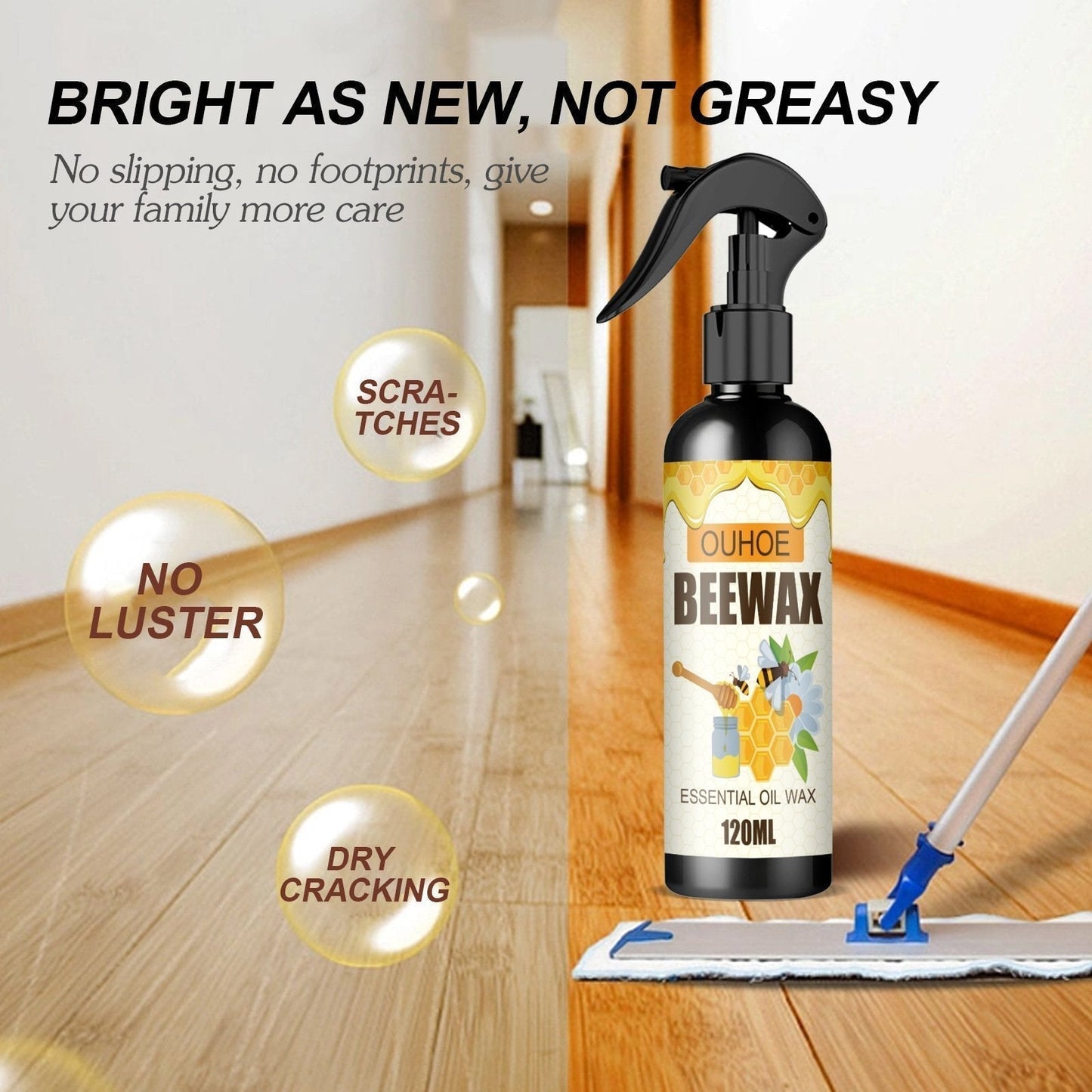 Bienenwachs Holzpflege-Spray – Natürlicher Glanz ohne aggressive Chemikalien