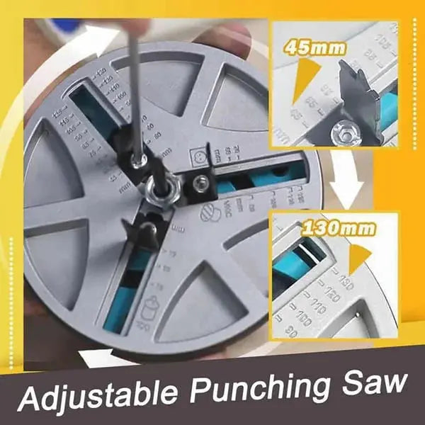 Verstellbarer Kreisschneider-Bohraufsatz – Saubere Löcher von 45 bis 130 mm