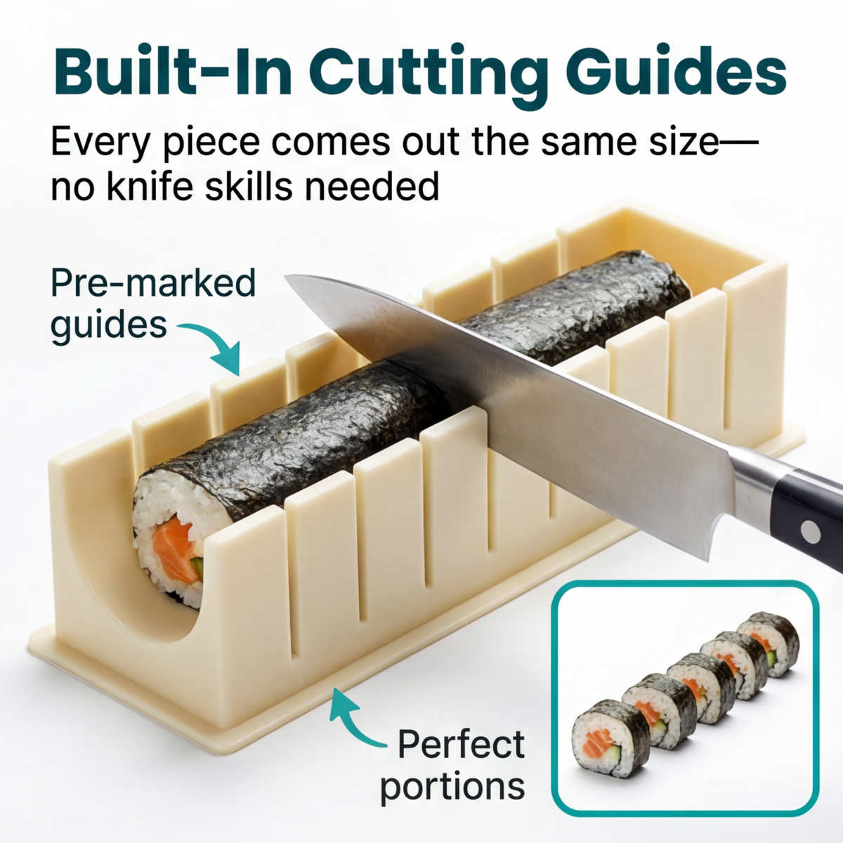Sushi-Form-Set – Gleichmäßige Rollen ganz ohne Rolltechnik