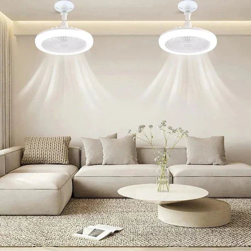 Deckenventilator mit LED-Licht – In jede Lampenfassung einschrauben, inkl. Fernbedienung
