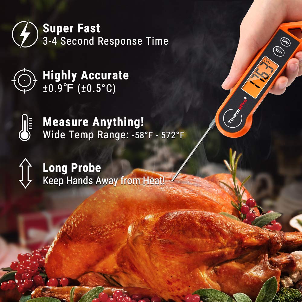 Digitales Fleischthermometer – genaue Messung in 3–4 Sekunden