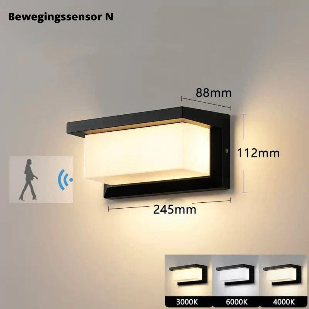 Außen-LED-Wandleuchte mit Bewegungsmelder – 20W Wetterfest