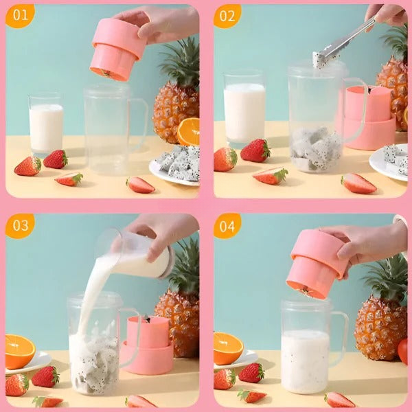 Tragbarer Mixbecher – Frische Smoothies in Sekunden