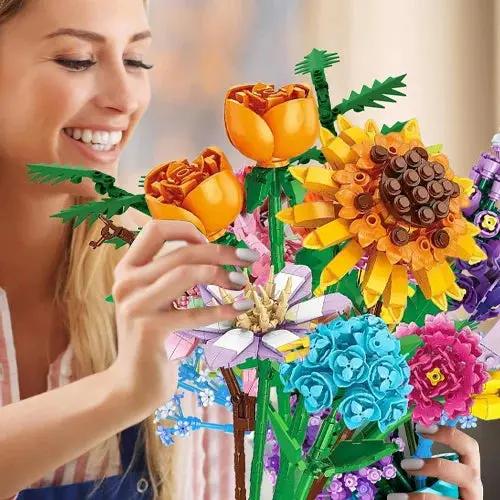 Adventskalender mit Blumen-Bausteinen – 24 Tage kreativer Weihnachtsfreude