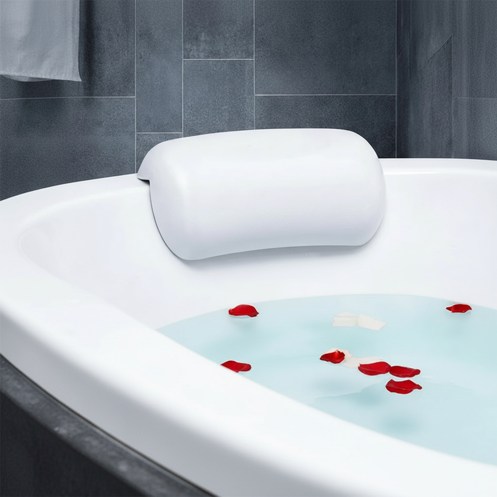 Badewannenkissen mit Saugnapf – Stütze für Kopf & Nacken