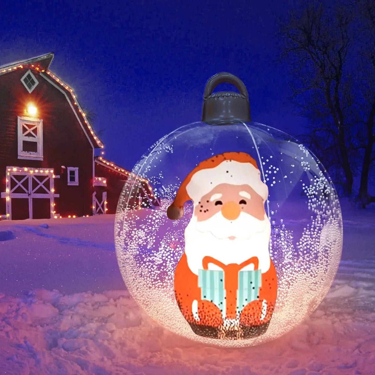 Aufblasbare Weihnachtskugel mit Licht — Mit Fernbedienung steuerbar Mivoza Deutschland