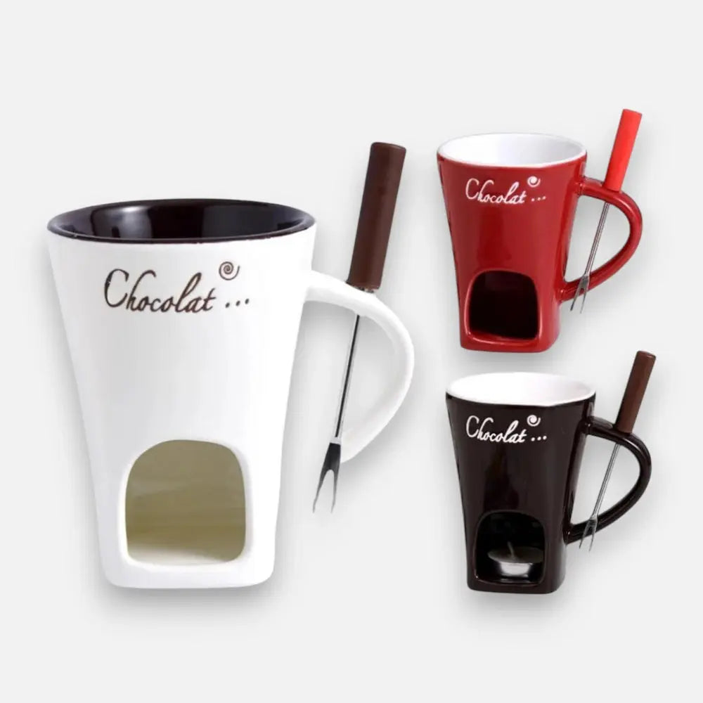 Exquisite Schokoladen-Fondue-Tasse — Das echte Fondue-Erlebnis