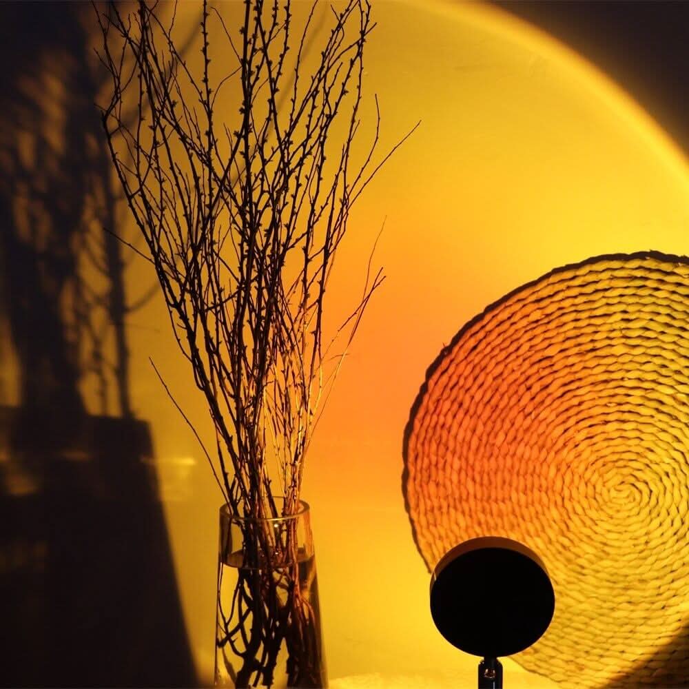 Sonnenuntergangs-Projektionslampe – 16 Farben, 180° Drehkopf