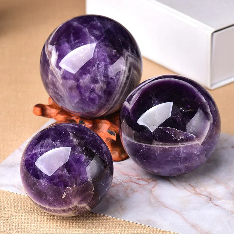 Natürliche Amethyst-Kugel – Polierte Dekorative Edelsteinkugel