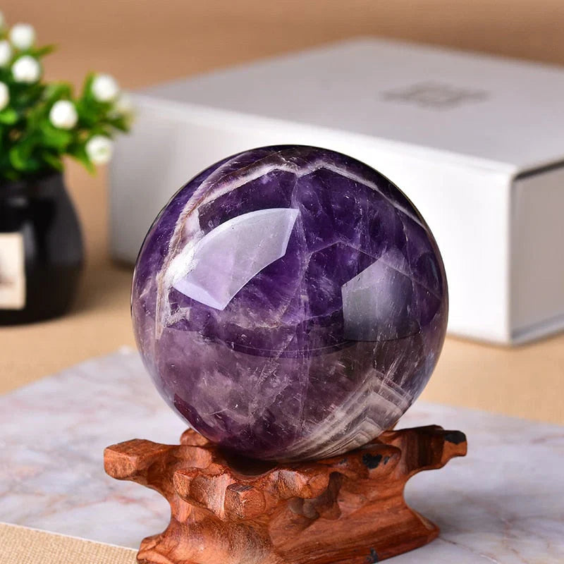 Natürliche Amethyst-Kugel – Polierte Dekorative Edelsteinkugel