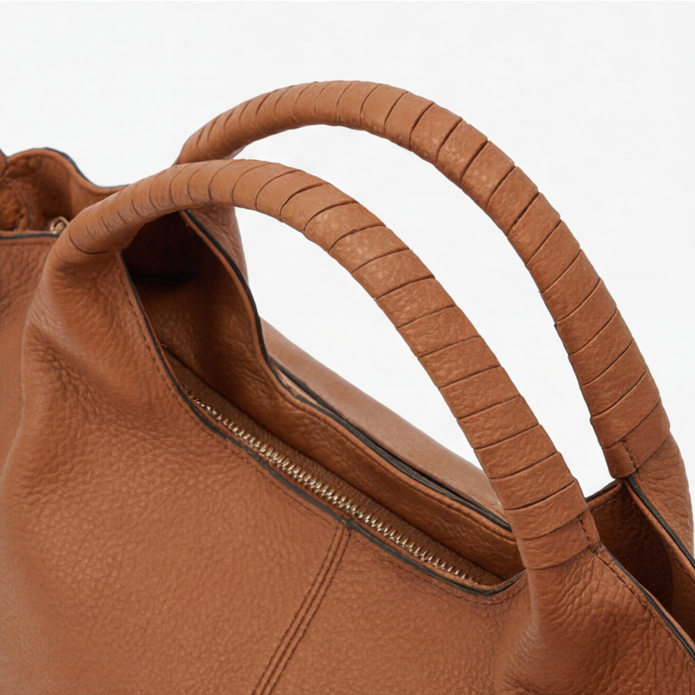 Weiche Leder-Hobo-Tasche mit mehreren Fächern