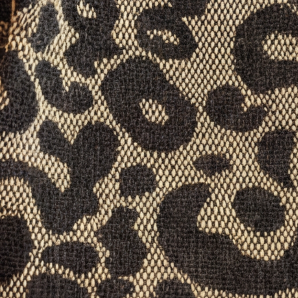 Leotard-Print Tote-Bag mit Goldketten-Detail