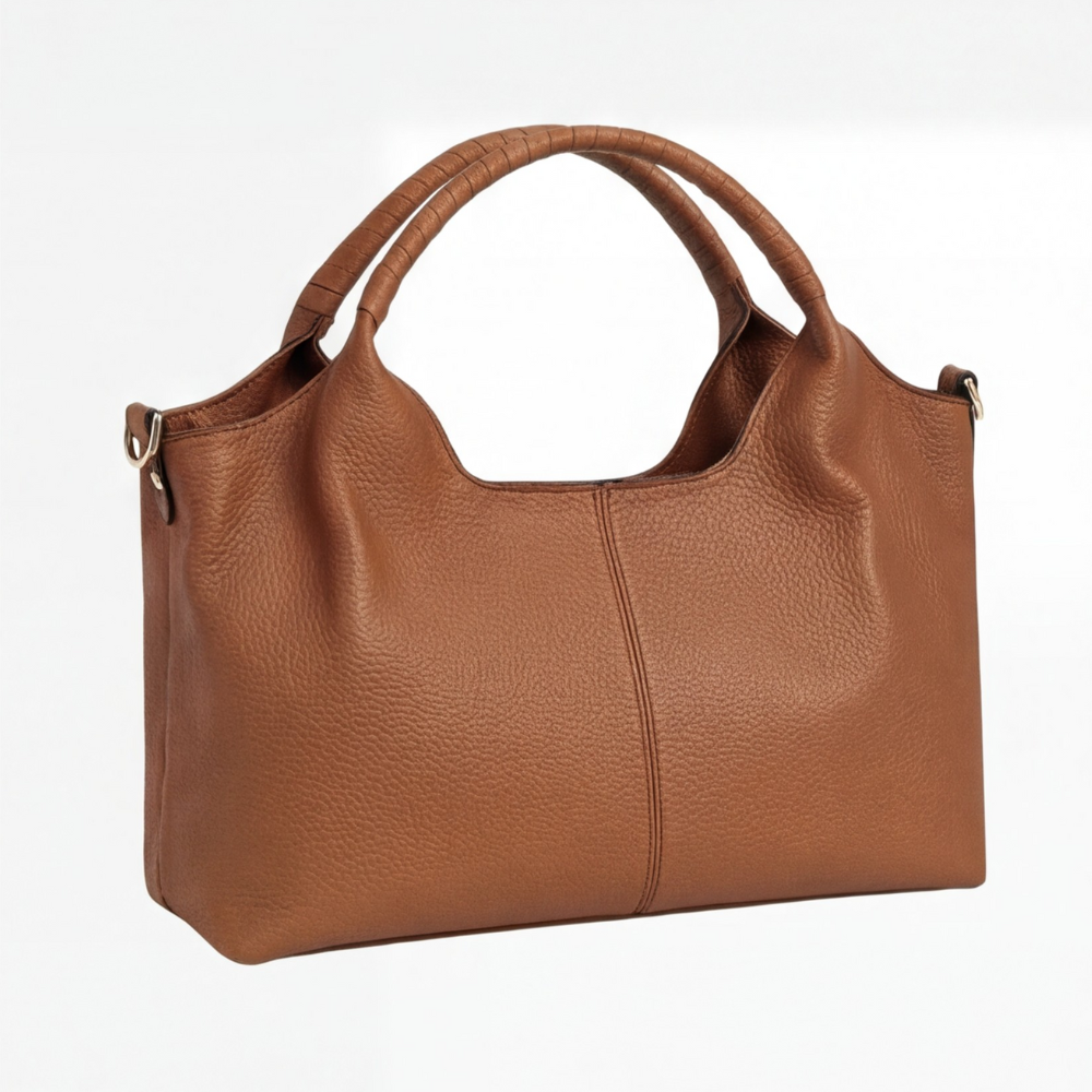 Weiche Leder-Hobo-Tasche mit mehreren Fächern
