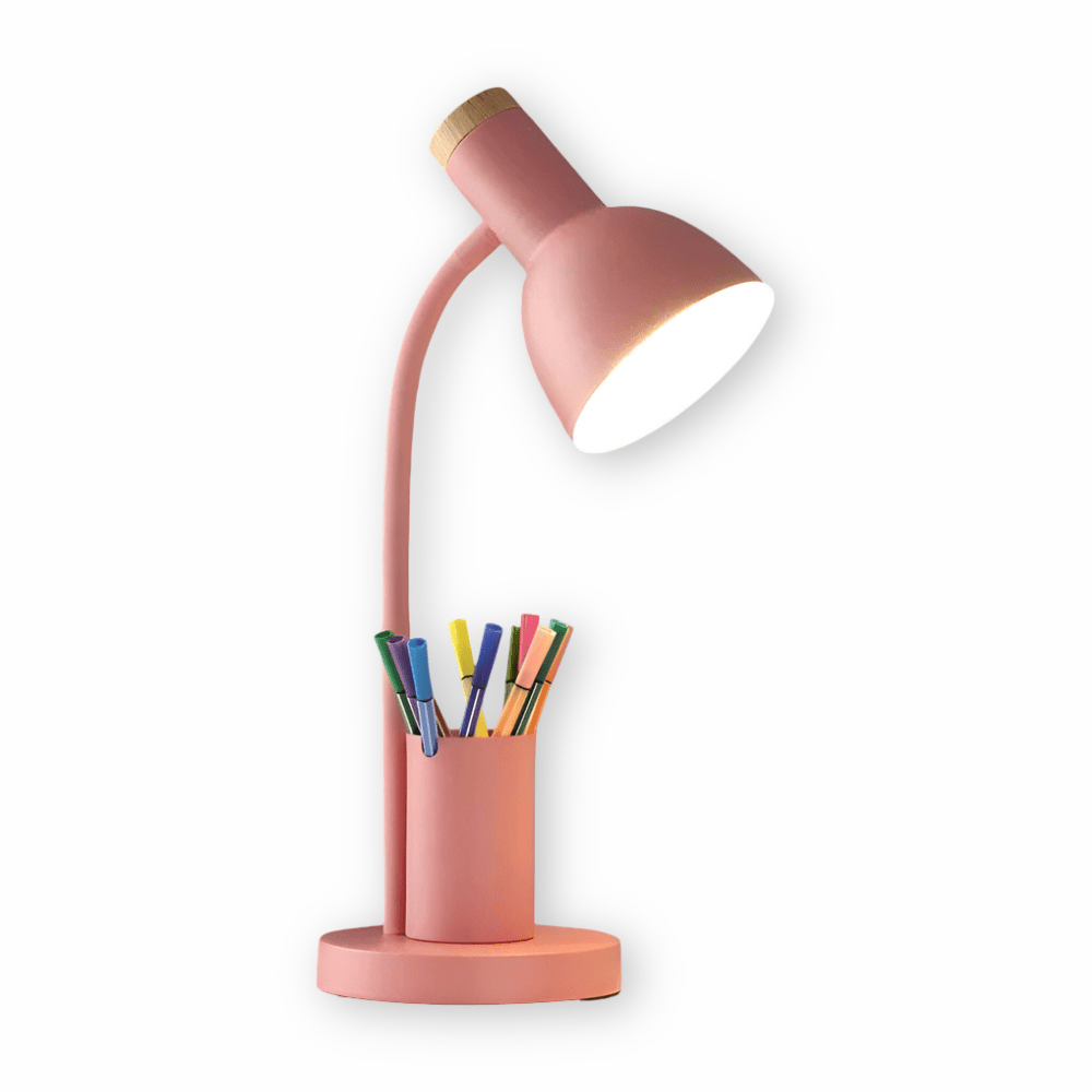 Schreibtischlampe mit Stifthalter – Aufgeräumt und gut beleuchtet