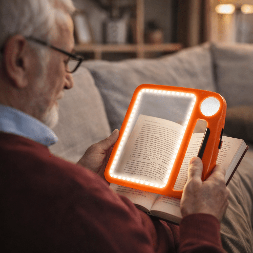 LED-Leselupe – 5-fach & 10-fach mit USB-Aufladung