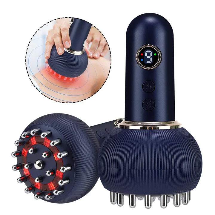 4-in-1 Massagegerät – Wärme, Vibration & Mikrostrom