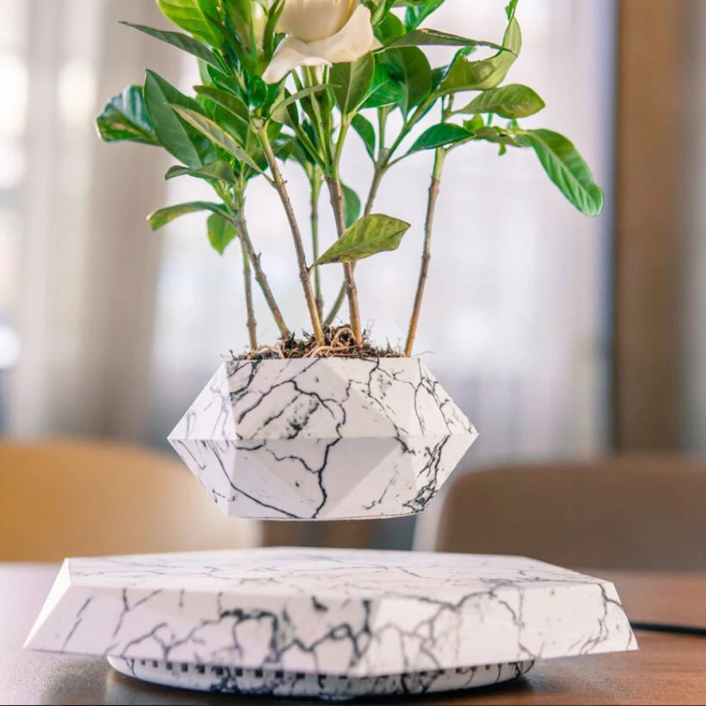 Schwebender Blumentopf mit 360°-Rotation – Modernes Wohnaccesoire