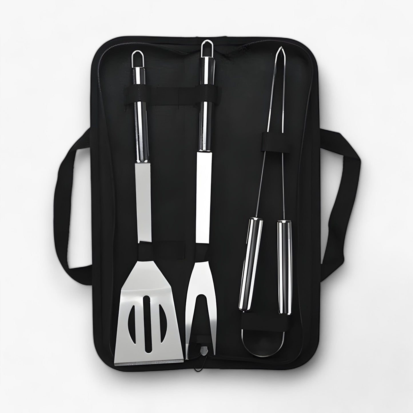 Edelstahl-Grillbesteck-Set mit Tragetasche – 3-teilig oder 5-teilig