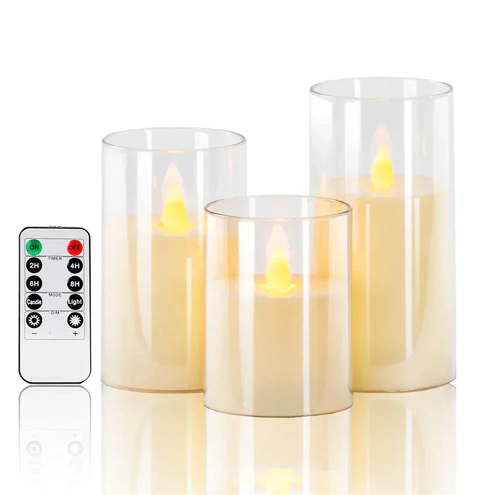 LED Kerzen Set realistisch