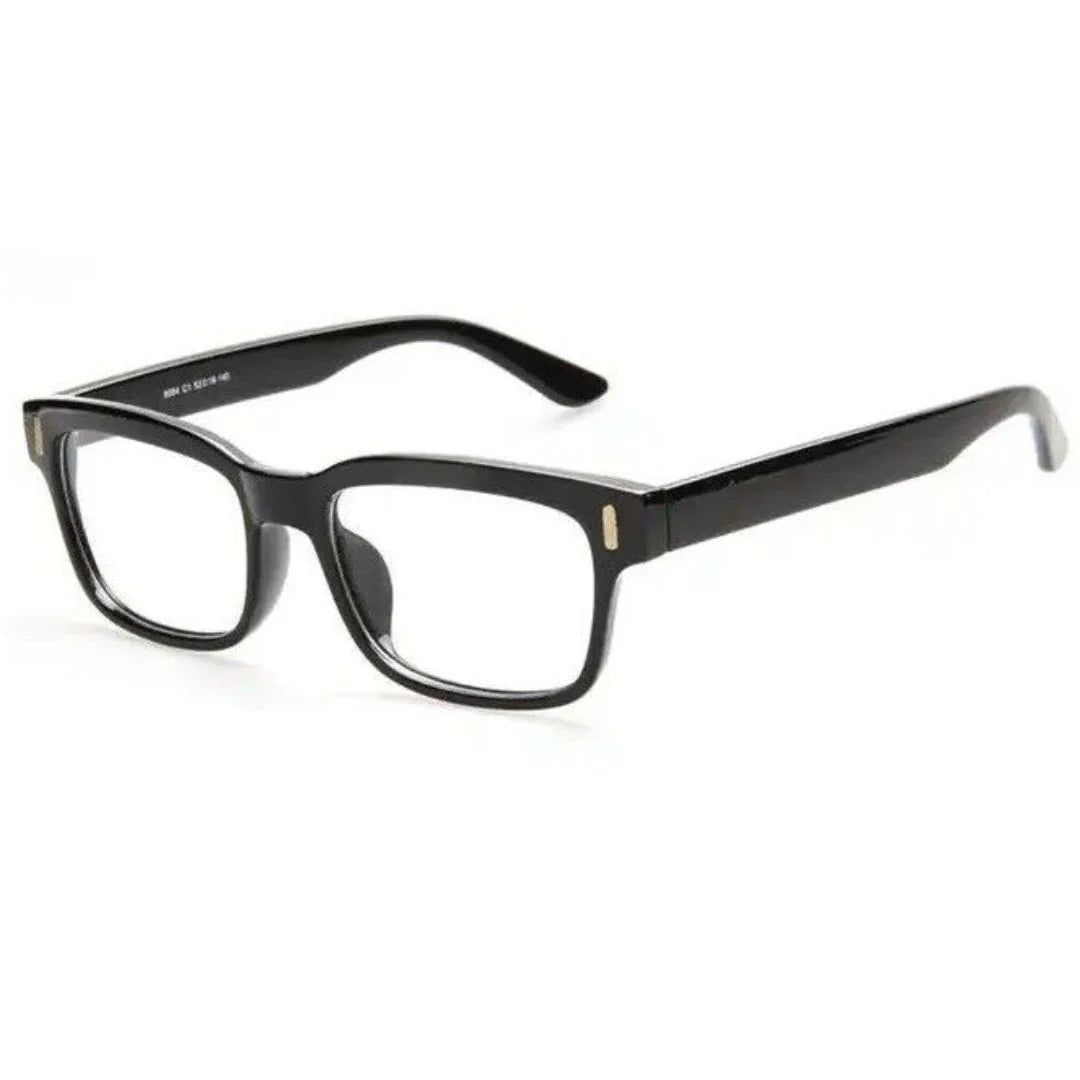 Blaulichtfilter-Brille – Eckiges Gestell mit klaren Gläsern