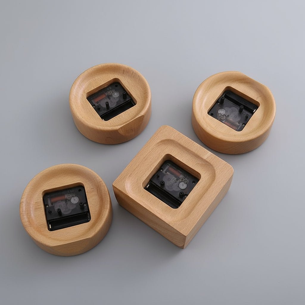 Wecker aus Buchenholz – Leises Uhrwerk, Minimales Design