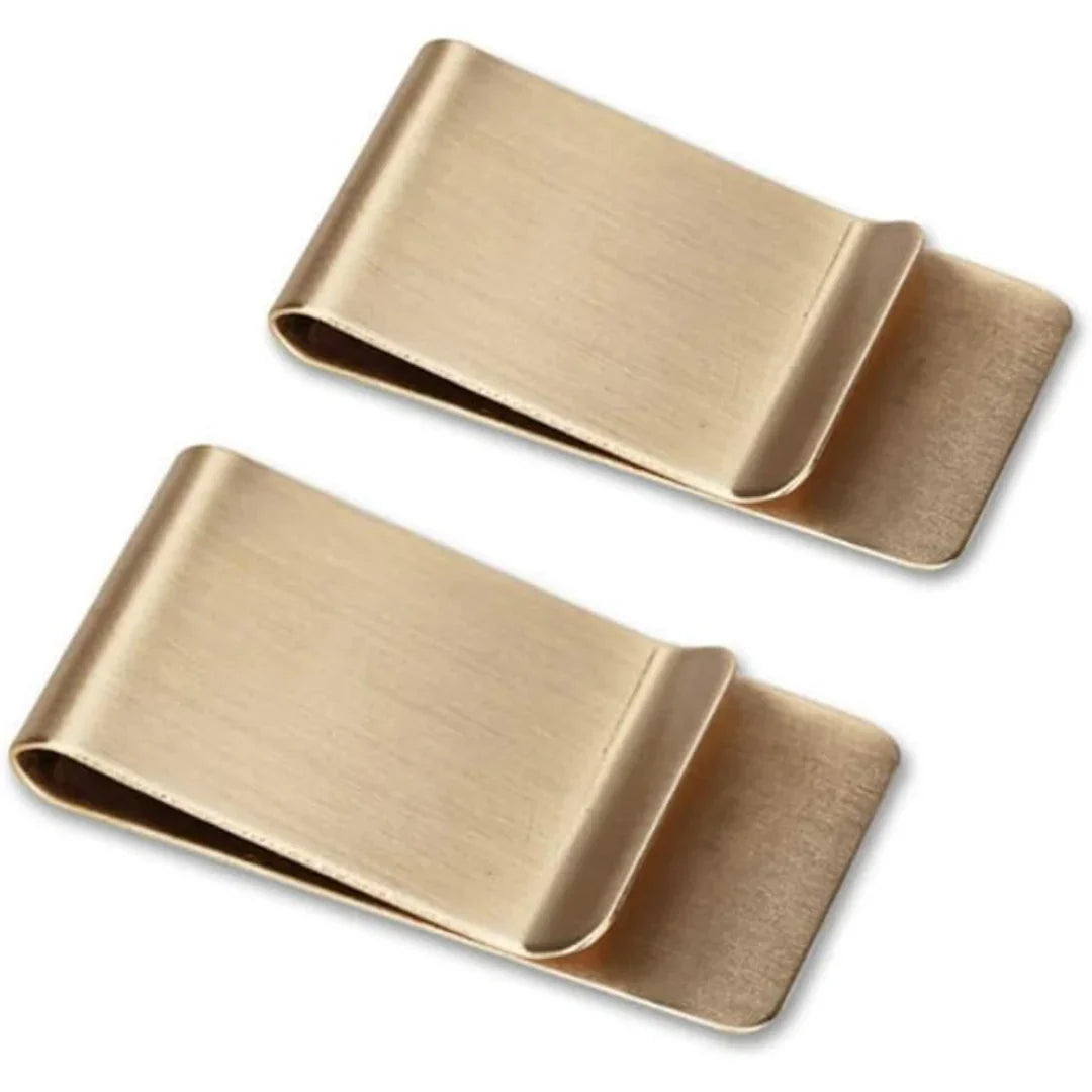 Schlanke Geldklammer mit Kartenhalter – 2er-Set
