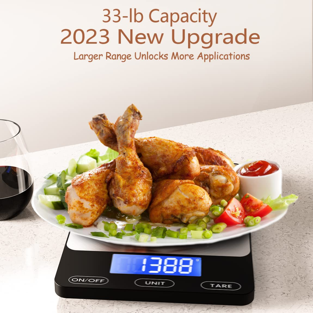 Digitale Küchenwaage mit LCD-Display – Bis 15 kg