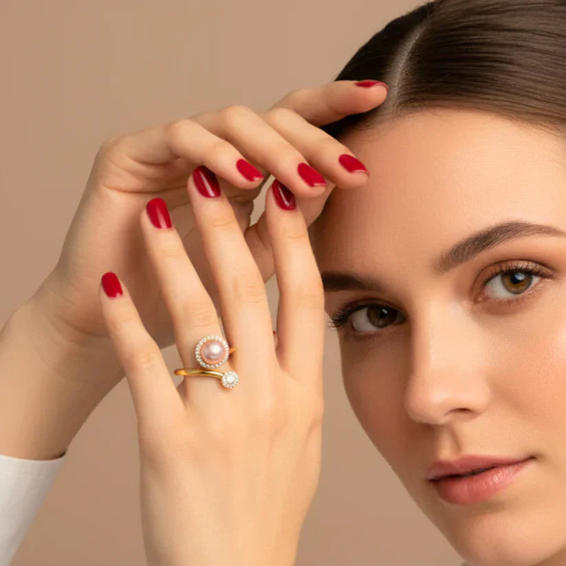 Verstellbarer Fidget-Ring – Drehband, polierter Edelstahl
