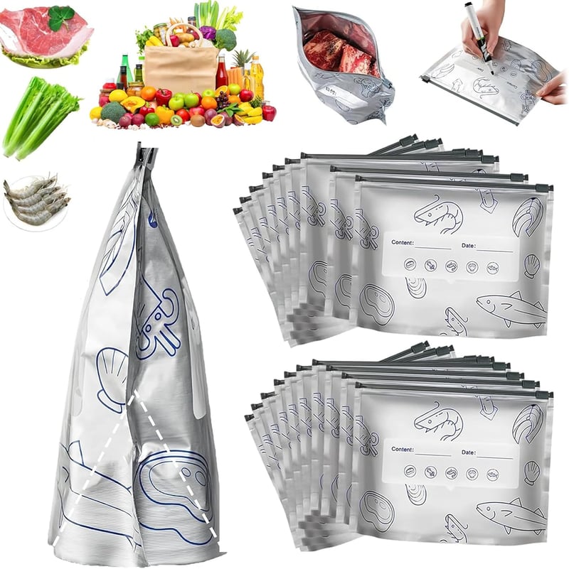 Frischhalte-Beutel aus Aluminiumfolie – Bis zu 200x wiederverwendbar