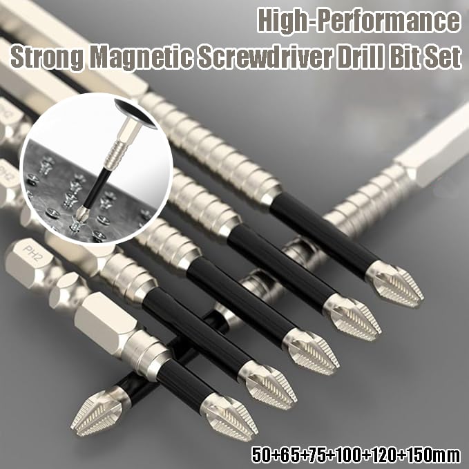 Magnetisches Schrauberbit-Set – Kein Abrutschen mehr (6er-Set)