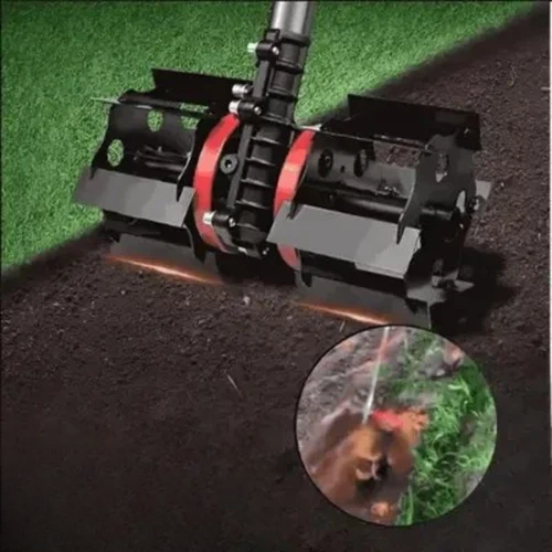 Manueller Gartenkultivator mit Rad- und Hebelsystem