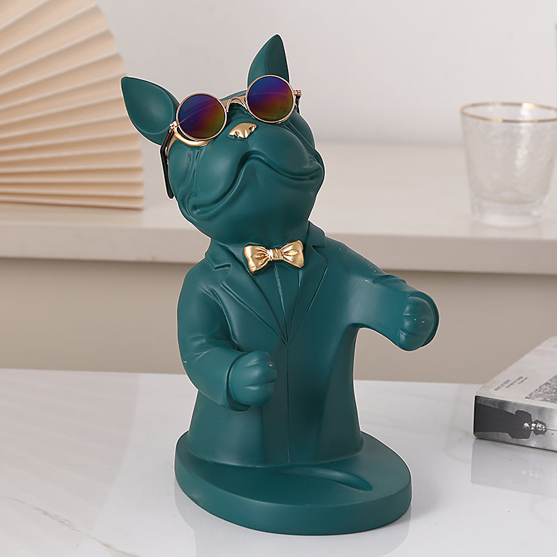 Hunde-Figur Weinglashalter – Dekoratives Tischaccesoire