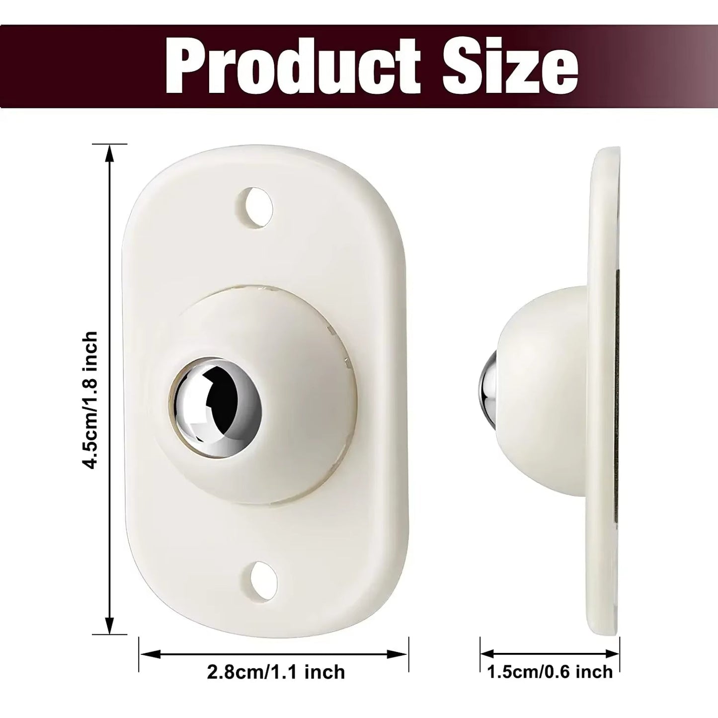 Selbstklebende Möbelgleiter – 360° Gleitpads, 8er-Set