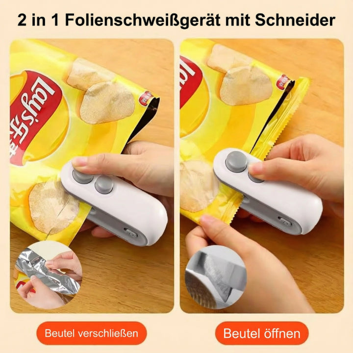 Tragbarer Beutelverschluss